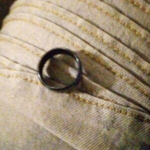 A titanium ring 8 dark bule